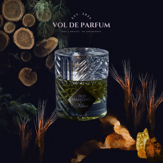 Perfumy By Kilian Old Fashioned – drzewno-alkoholowy, bursztynowy zapach; oryginalny flakon grafika Vol de Parfum
